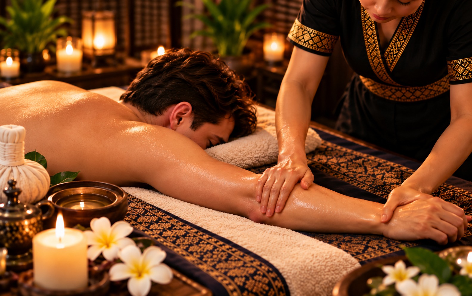 Massage für Rücken, Beine, Arme und Hände