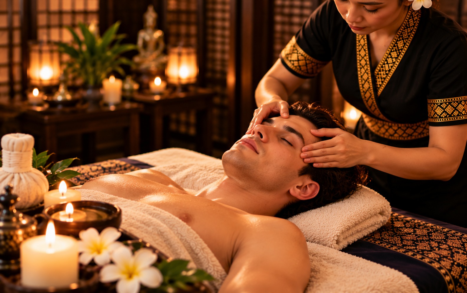 Ganzkörper Massage mit Kopf- und Gesichtsmassage